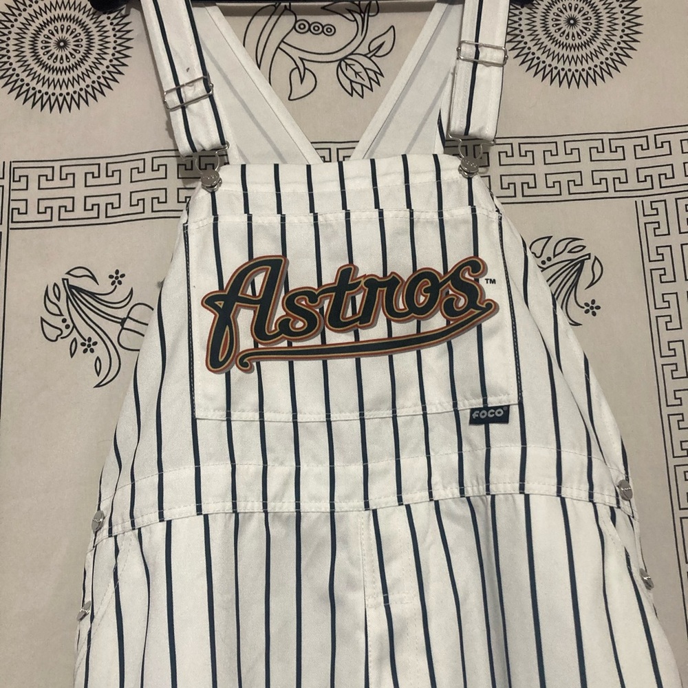 Huston ASTROS Pinstriped Overalls // Cooperstown Collection